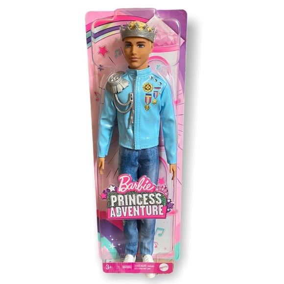 NEW Barbie Princess Adventure Prince Ken 12" Doll - Picture 1 of 7